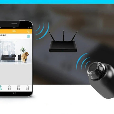 🎥 Mini cámara WiFi HD 1080p 360º  🎥