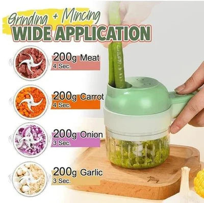 🍏🍎 Cortador Picador De Verduras Eléctrico Portátil 🍏🍎